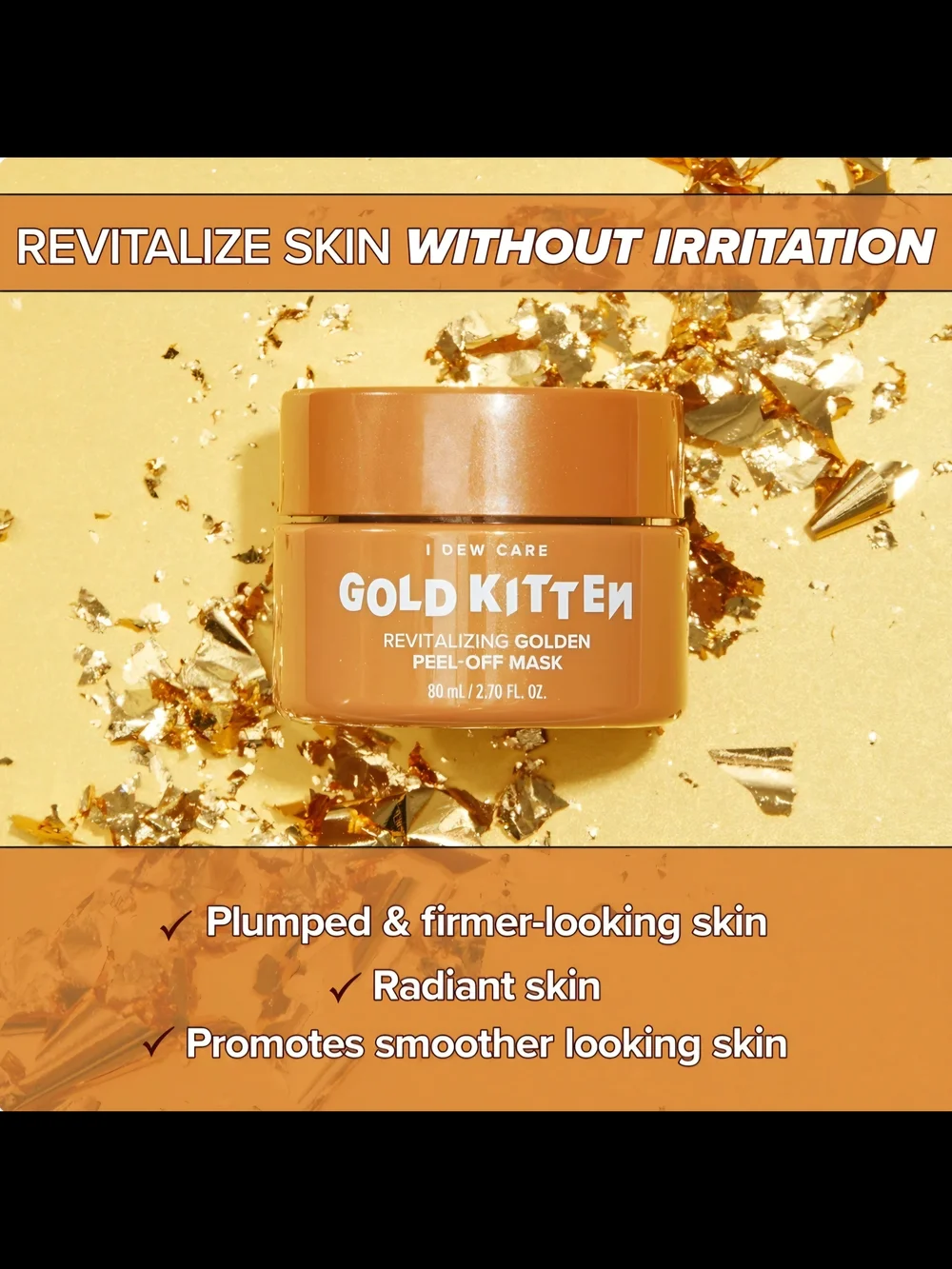 I DEW CARE - 2 Pack - Gold Kitten & Space Kitten - Peel-Off Masks